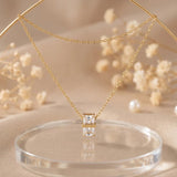 The 'Sloane' Floating Baguette Pendant