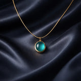 Minimalist Gold Snake Chain Pendant Necklace