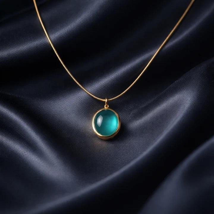 Minimalist Gold Snake Chain Pendant Necklace