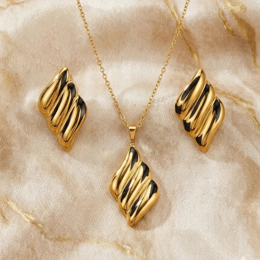 Anti Tarnish Combo Set With Elegent Earring