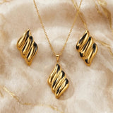 Anti Tarnish Combo Set With Elegent Earring