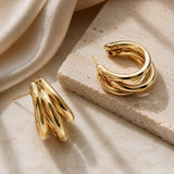 The Golden Era Layered Chunky Hoops