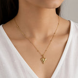 The Luminous Mirror Heart Chain Necklace