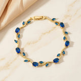 The Royal Sapphire Tulip Midnight Vine Bracelet