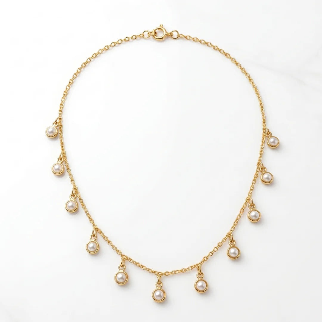 The 'Margot' Pearl Drop Chain
