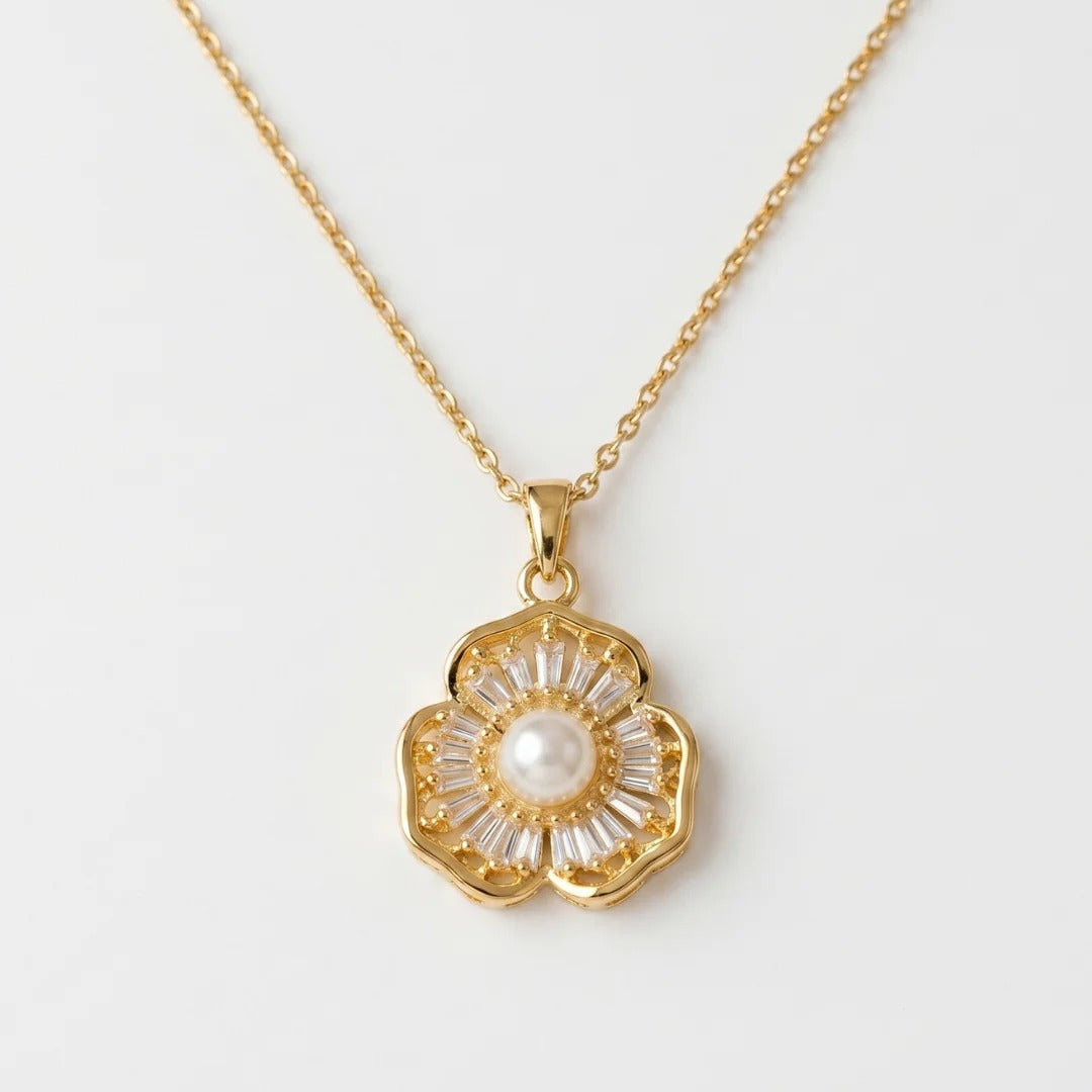 The Radiant Blossom Pearl Chain