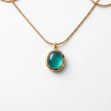 Minimalist Gold Snake Chain Pendant Necklace