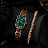The Green Luxe Rose Gold Oval Duo