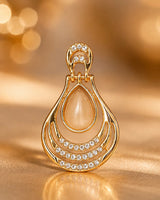 The Regal Moonstone Crystal Fancy Earrings