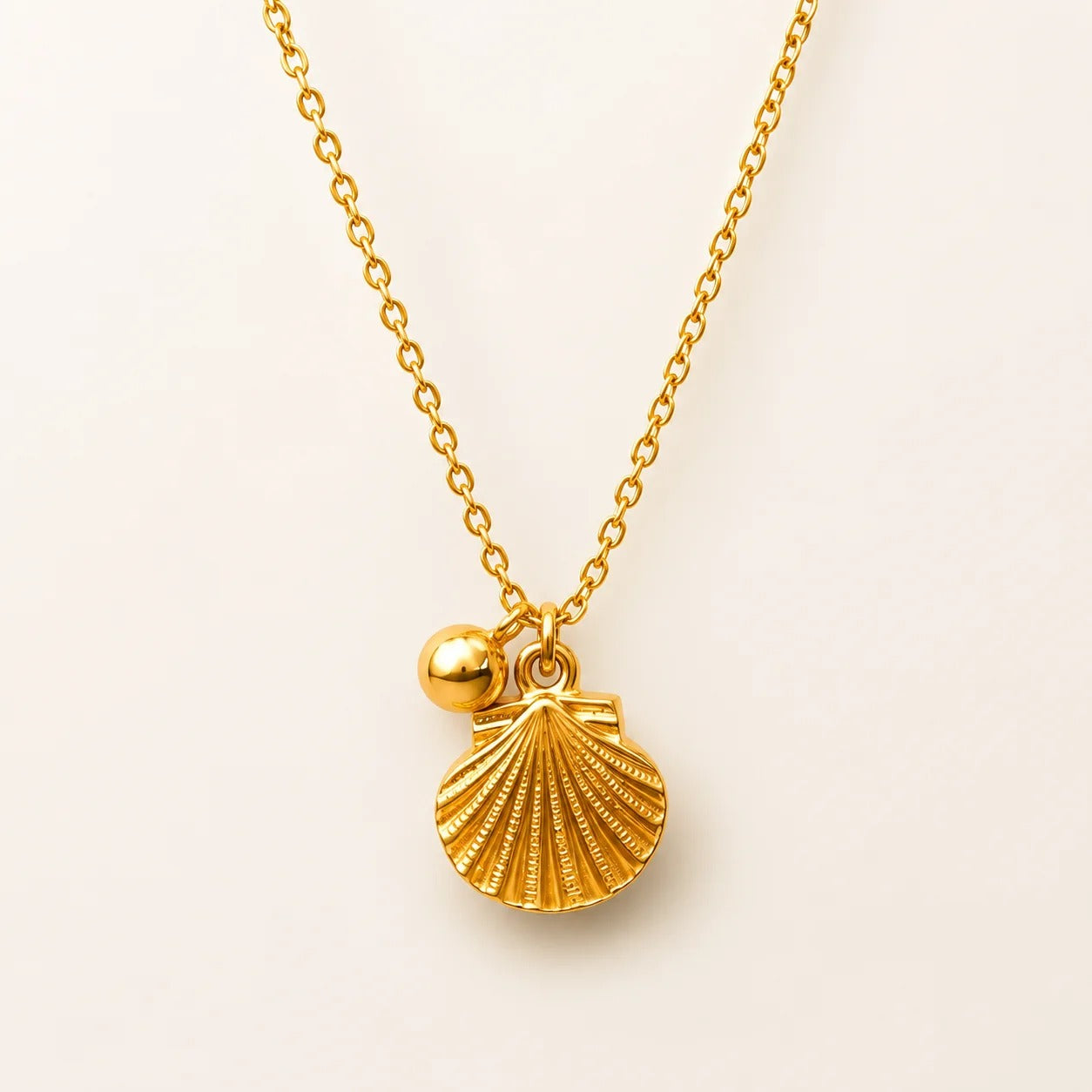 Anti-Tarnish Gold Seashell Chain