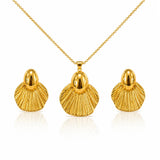 Luminous Pearl and Crystal Floral Jewelry Set
