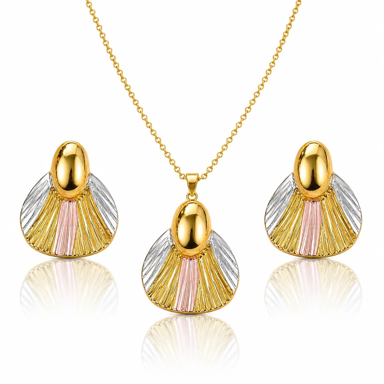 Anti-Tarnish Mixed Metal Jewelry Set