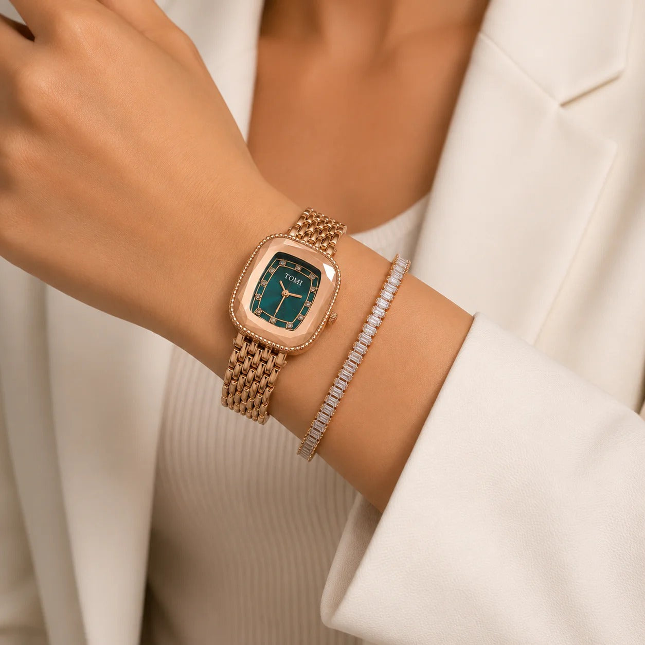 The Signature Rosegold & Green Essential Duo