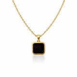 The Midnight Noir Square Pendant Chain