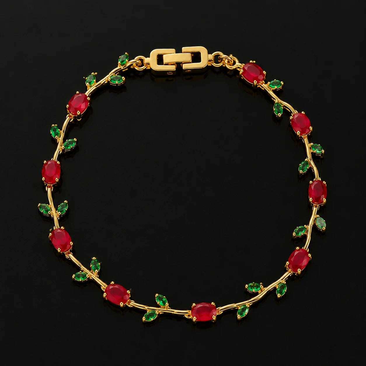 The Ruby Green Bloom Tulip Duo