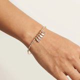 Adjustable Gold Cuff Bracelet with Baguette Crystals