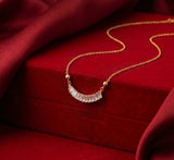 Modern Rose Gold Solitaire Mangalsutra for Women