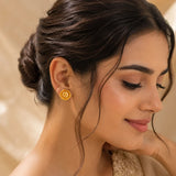 The Heirloom Gold Rosette Studs