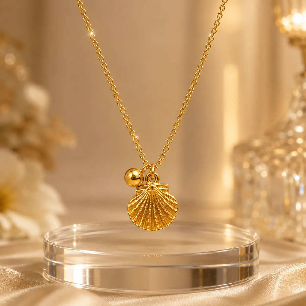 Anti-Tarnish Gold Seashell Chain