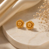 The Heirloom Gold Rosette Studs