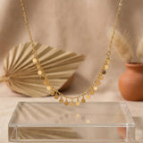 The 'Sahara' Gold Coin Fringe chain