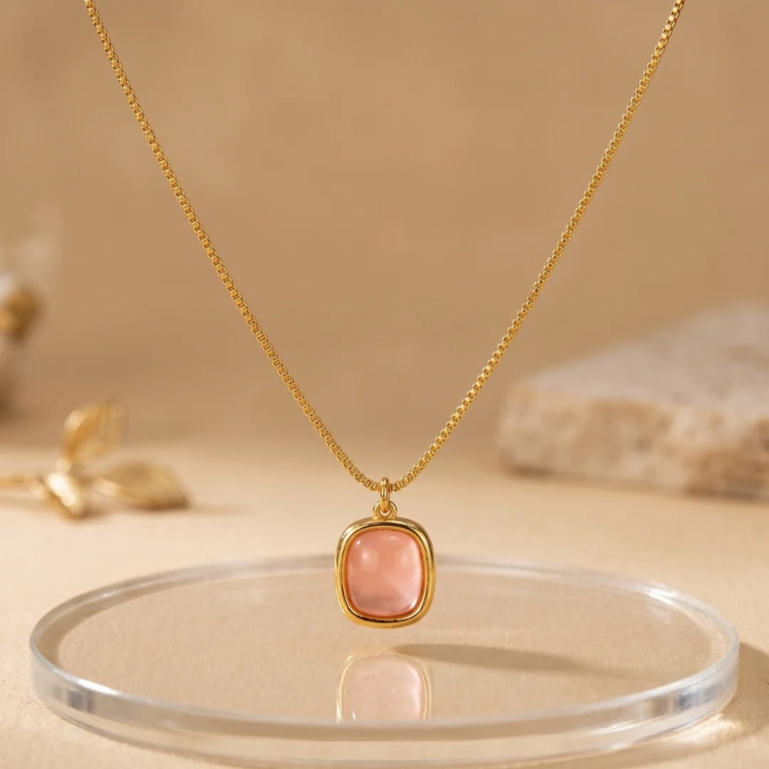 Dainty Beaded Gold Chain Necklace