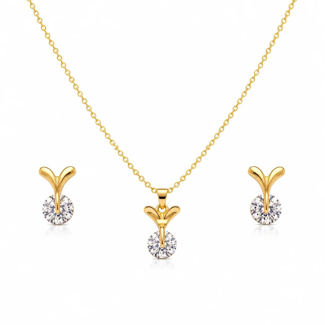 Winged Radiance Pendant Set