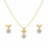 Winged Radiance Pendant Set